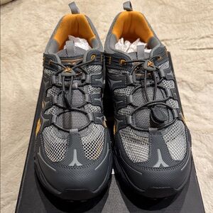 Ecco Men's Gray and Orange Athletic Shoes